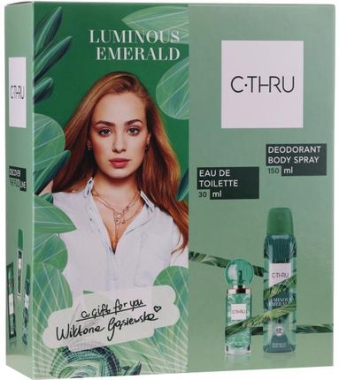 C-Thru Luminous Emerald Zestaw Woda Toaletowa 30Ml + Dezodorant 150Ml