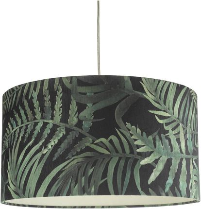 Dar Lighting Bamboo Easy Fit Shade Green Leaf Print Small