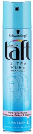 Taft Ultra Pure 4 Lakier do włosów 250ml