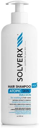 Solverx Atopic Skin Szampon Do Włosów Słabych Wypadających Oraz Tłustych 250 ml