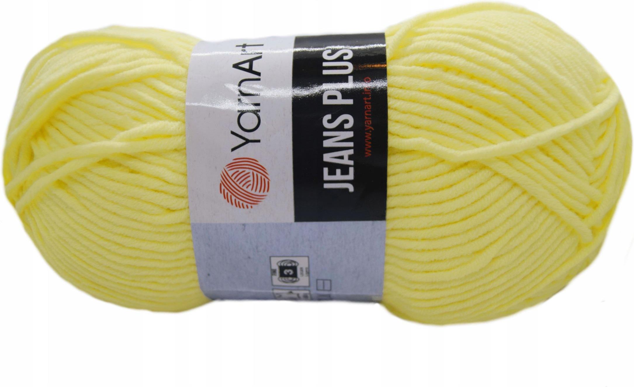 YARNART WŁÓCZKA YARNART JEANS PLUS KOLOR JASNY ŻÓŁTY 67 Ceny i