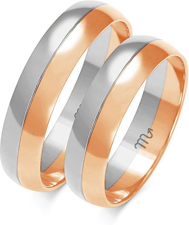 Leksus Gold&Silver Złote Obrączki Ślubne (ZSA202) - zdjęcie 3 Leksus Gold&Silver Złote Obrączki Ślubne (ZSA202)