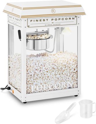 Royal Catering Maszyna do popcornu biało-złota RCPS-WG1
