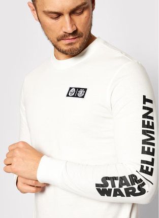 Element Longsleeve STAR WARS™ Warrior U1LSF3 Biały Regular Fit - Ceny i opinie T-shirty i koszulki męskie JMKB