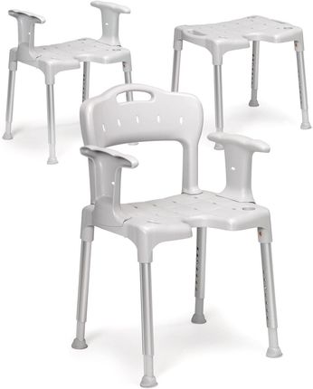 Etac Swift krzesełko prysznicowe z wyjmowanymi: podłokietnikami i oparciem