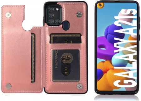 Etui FLIP LEATHER Samsung Galaxy A21s | Różowy