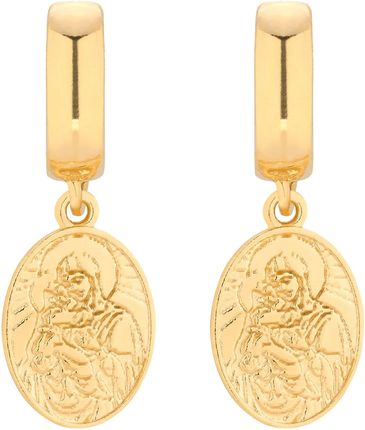Sotho Złote kolczyki z medalikami KOL0834