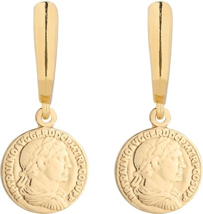 Sotho Złote kolczyki z monetami KOL1124
