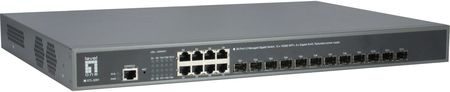 LevelOne GTL-2091 20-Port-L3-Managed-Gigabit-Switch 12 x 10GbE SFP+ 8 Gigabit - Switch - 1 Gbps (GTL2091)