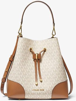 Michael Michael Kors Vanilla Mercer Gallery Medium Logo Shoulder Bag