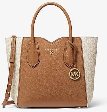 Mae medium pebbled leather messenger online bag