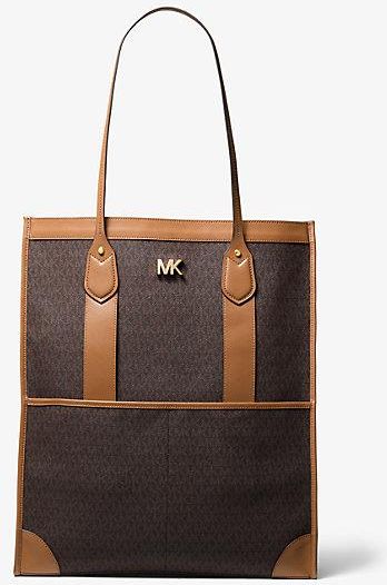 MICHAEL KORS Slater Large Logo Tote Bag - Brn/Acorn