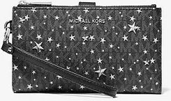 Michael Kors Mk Adele Star Embellished Logo Smartphone Wallet -  Black/Silver - Michael Kors - Ceny i opinie 
