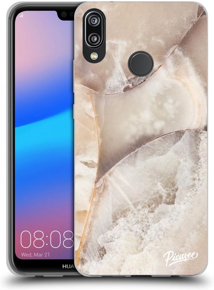 Silikonowe Przeźroczyste Etui Na Huawei P20 Lite Cream Marble Etui Na Telefon Ceny I Opinie 8006