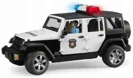 Bruder Pojazd Jeep Wrangler Rubicon policja z figurką