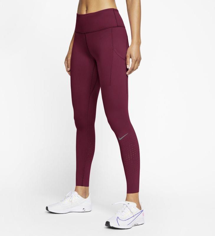 Nike Damskie Legginsy Do Biegania Epic Luxe Czerwony - Ceny i opinie 