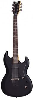 ギター Schecter damien elite PŁYTĘ Schecter Damien Elite-8 gitara, See-Thru czarny