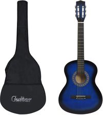 Vidaxl Gitara Klasyczna Dla Początkujących Z Torbą, Niebieska 3/4, 36
