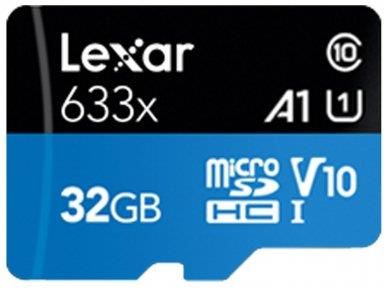 Lexar microSDHC 32GB High-Performance 633x UHS-I A1 V10 (LSDMI32GBB633A)