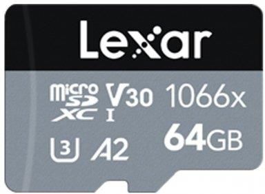 Lexar microSDXC 64GB High-Performance 1066x UHS-I A2 V30 (LMS1066064GBNANG)