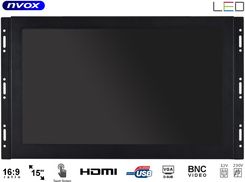 NVOX MONITOR DOTYKOWY OPEN FRAME LED 15" FHD VGA HDMI BNC USB 12V 230V OP1560VTCCAPIPS  - Samochodowe panele LCD TV