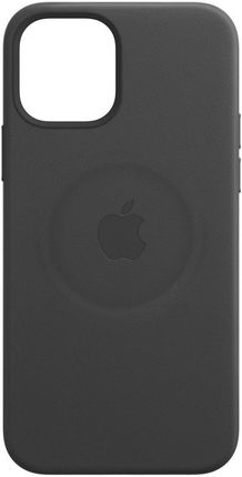 Apple Leather Case MagSafe iPhone 12 Pro Max Czarny (MHKM3ZM