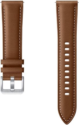 Samsung Pasek Stitch Leather Band 20mm do Galaxy Watch 3 41mm Brązowy (ET-SLR85SAEGEU)