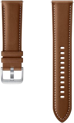 Samsung Pasek Stitch Leather Band 22mm do Galaxy Watch 3 45mm Brązowy (ET-SLR84LAEGEU)
