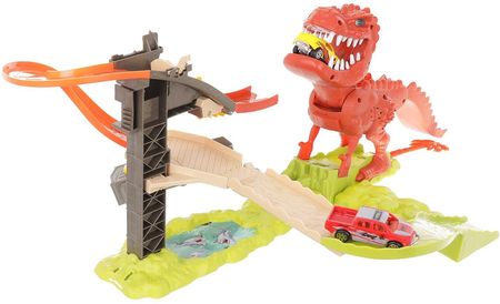Iso Trade Tor Samochodowy + Wyrzutnia 2 Autka T-Rex Dinozaur