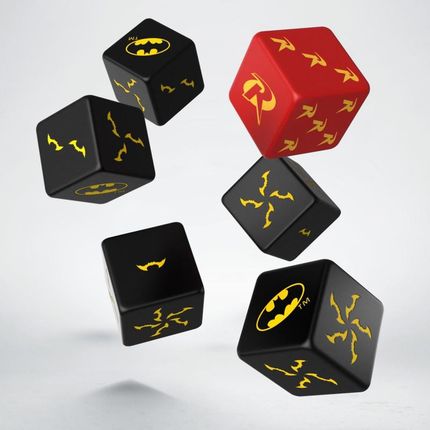 Q-Workshop Kości K6 Batman Miniature Game Batman Dice Set