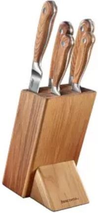 Tescoma Feelwood Brązowy Zestaw 5 Noży W Bloku Drewnianym (88485000)