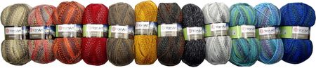 WŁÓCZKA EVEREST 37 CZARNY MIX 200G 320M 14731 - zdjęcie 2