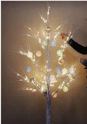 Iso Trade Drzewko Świecące Brzoza Lampki LED Świąteczne 180