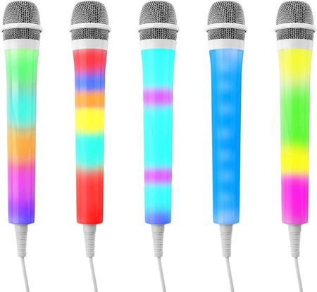 Fenton Mikrofon Karaoke Biały Z Oświetleniem Rgb Kmd55W