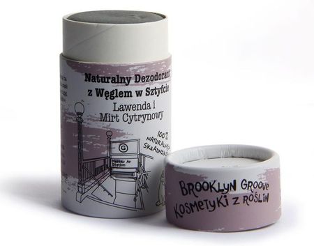 Brooklyn Groove Brooklyn Groove Naturalny dezodorant w sztyfcie z węglem Lawenda i Mirt Cytrynowy 60 g