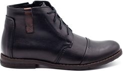 Buty męskie zimowe 315J czarne Czarny