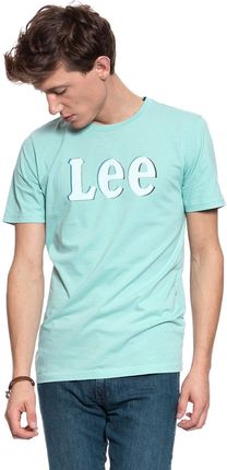 LEE DISTORTED LOGO TEE FADED MINT L61OFENC