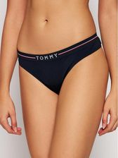 TOMMY HILFIGER Stringi Logo UW0UW02484 Granatowy