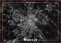 Zdjęcie Art Map Plakat Dekoracyjny Wrocław - Radomsko
