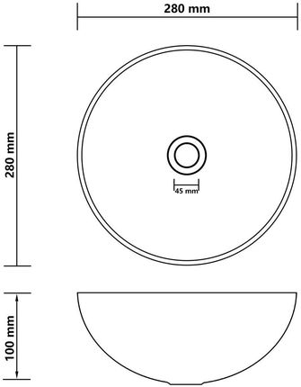 vidaXL 28cm Ciemnobrązowa 146984 - zdjęcie 3