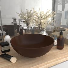 Umywalka vidaXL 28cm Ciemnobrązowa 146984