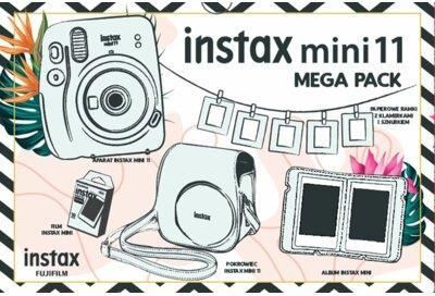 Fujifilm Instax mini 11 Sky Blue Niebieski Mega Pack - zdjęcie 1 Fujifilm Instax mini 11 Sky Blue Niebieski Mega Pack