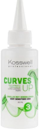Kosswell Professional Preparat Do Trwałej Ondulacji Włosów Curves Up 3 80ml