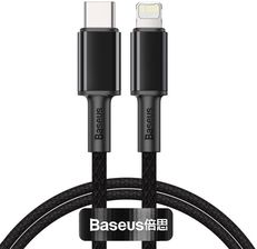 BASEUS USB-C do Lightning PD 20W 1m czarny - zdjęcie 1