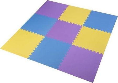 One Fitness Mp10 Mata Puzzle Pod Sprzęt Yellow-Blue-Purple 9El 10Mm