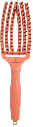 Olivia Garden Finger Brush Combo Blush Szczotka do rozczesywania i masażu Coral