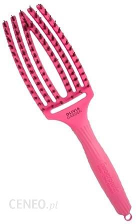 Olivia Garden Finger Brush Combo Blush Szczotka do rozczesywania i masażu Hot Pink