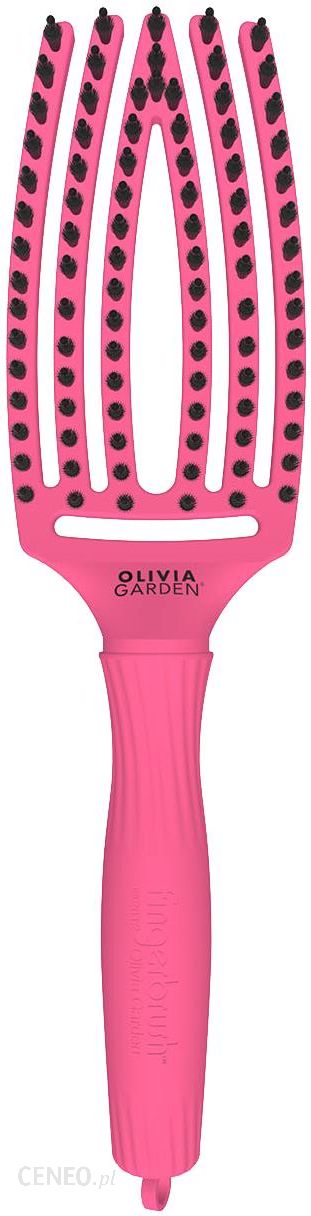 Olivia Garden Finger Brush Combo Blush Szczotka do rozczesywania i masażu  Hot Pink - Opinie i ceny na