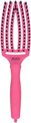 Olivia Garden Finger Brush Combo Blush Szczotka do rozczesywania i masażu Hot Pink
