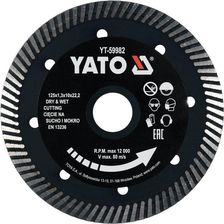 Zdjęcie YATO TARCZA DIAMENTOWA TURBO DO GRESU 125 x 22,2mm 59982 - Zduny